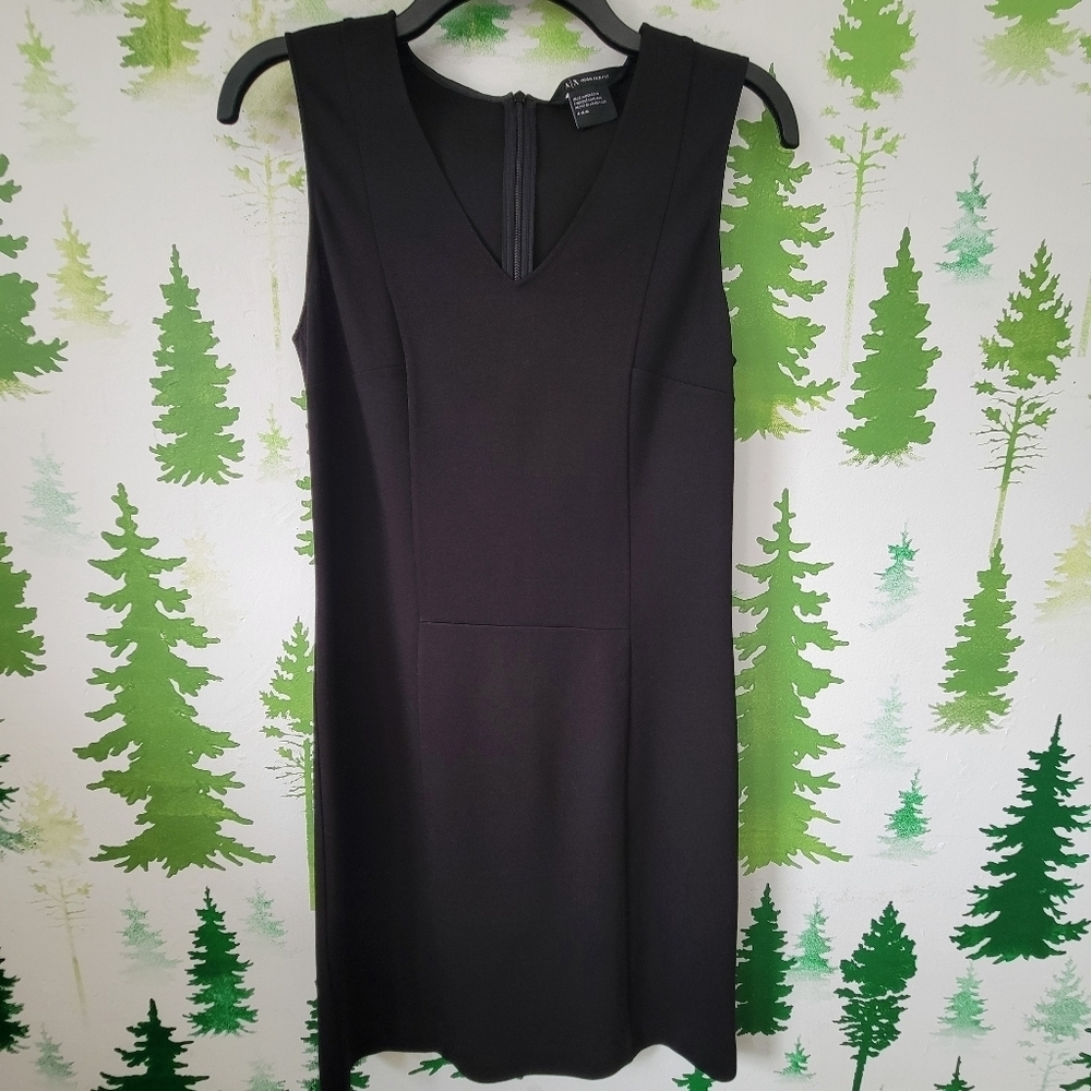 Armani Exchange Black V-neckline Dress.